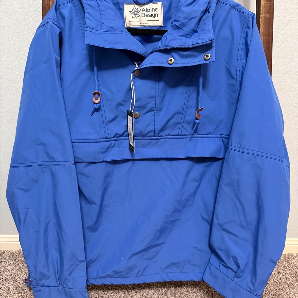 Alpine Design Men's Blue Infusion Anorak Windbreaker
